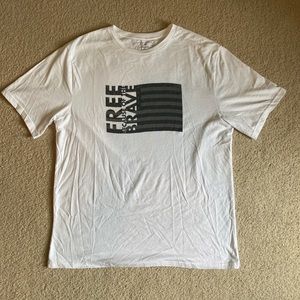 Free Because of the Brave men’s XL USA flag shirt